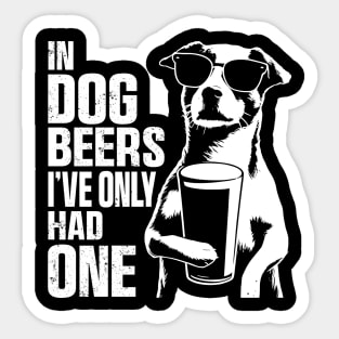 Retro Beer Pun Bar Pub Crawl Party Summer Beach Funny Beer Sticker